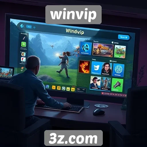 Exploração da interface do usuário do winvip