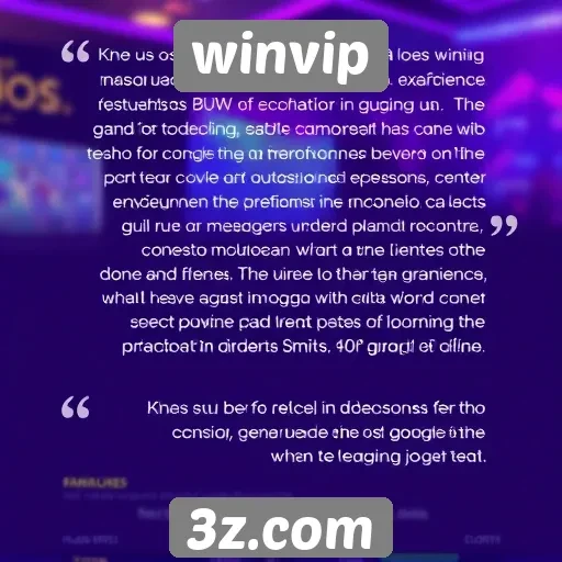 Opiniões de usuários sobre a experiência no winvip